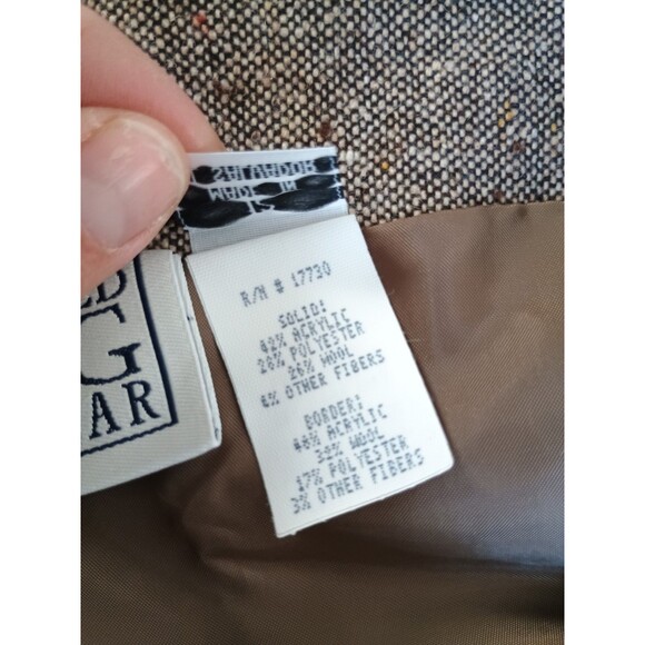 Size 12 Field Guide Wrap Wool blend Skirt Winter Embroidered Fringe Side Zipper - Picture 4 of 10